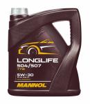 Олива моторна Mannol Longlife 504/507 5W-30, 4л (MN7715-4)